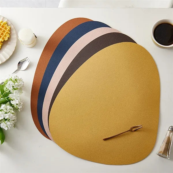 Drop Shaped Leather Placemat