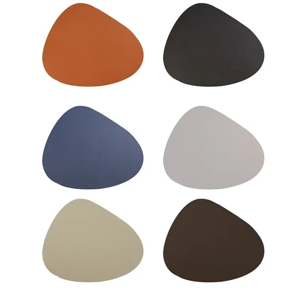 Drop Shaped Leather Placemat