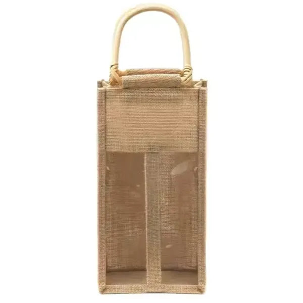 Jute Wine Bag