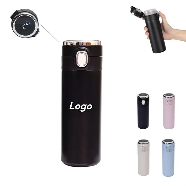 Smart Water Bottle with LED Temperature Display