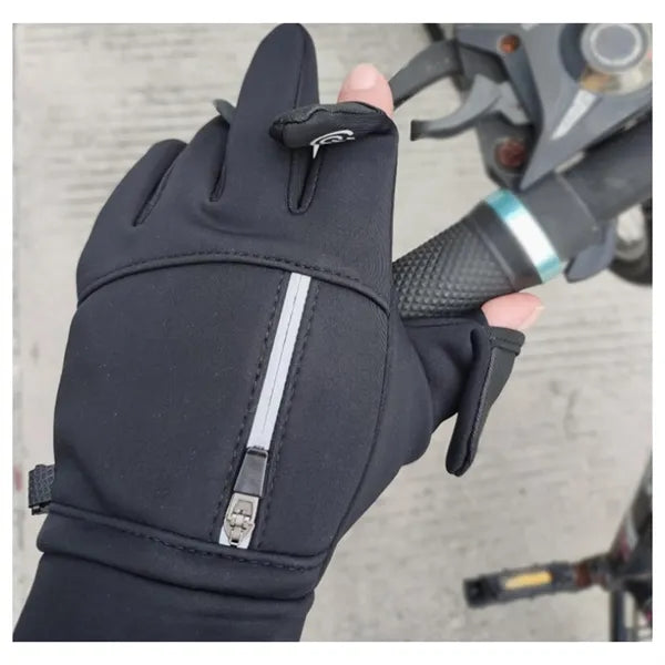 Windproof Anti-Slip Warm Cycling Gloves W/ Touchscreen