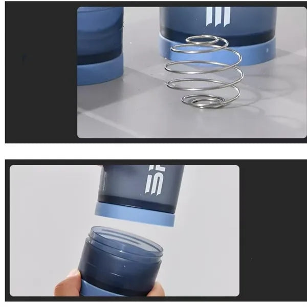 17oz Shaker Bottles With Storage For Protein Powder