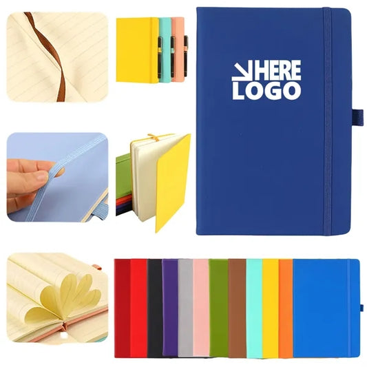 A5 Leather Hardcover Lined Notebooks