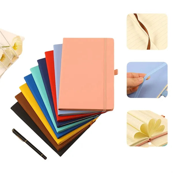 A5 Leather Hardcover Lined Notebooks
