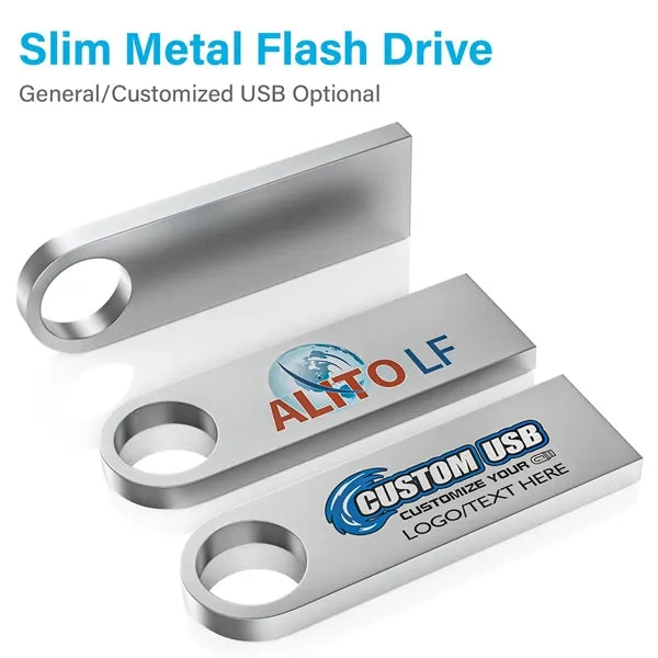 32GB Metal Thumb Flash Drive USB 2.0 with Keychain