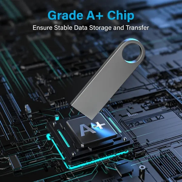 32GB Metal Thumb Flash Drive USB 2.0 with Keychain