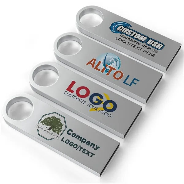 32GB Metal Thumb Flash Drive USB 2.0 with Keychain
