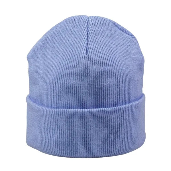 Solid Color Thick Knit Hat