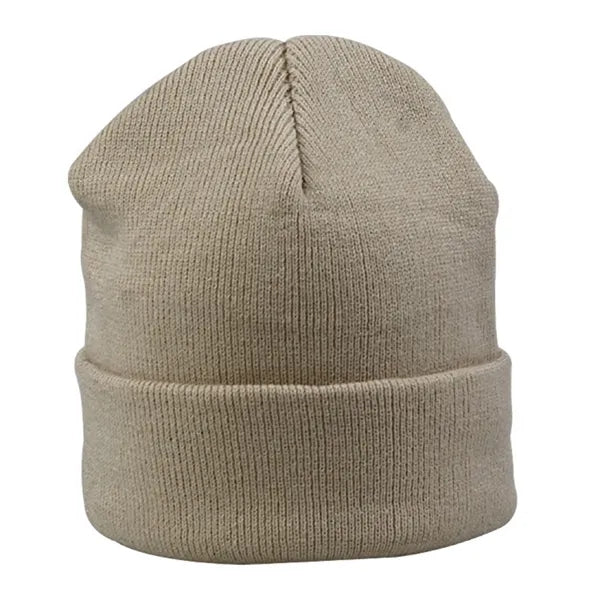 Solid Color Thick Knit Hat