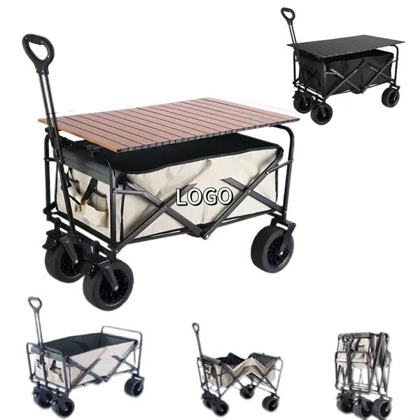 Collapsible Outdoor Folding Utility Cart Wagon With Wheels
