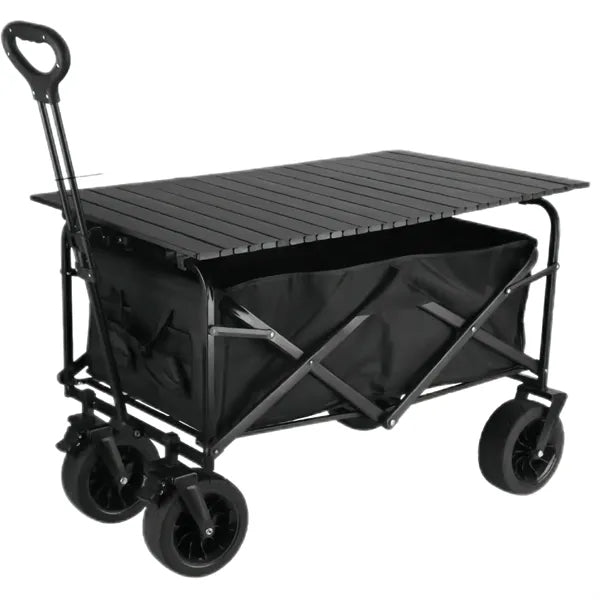 Collapsible Outdoor Folding Utility Cart Wagon With Wheels