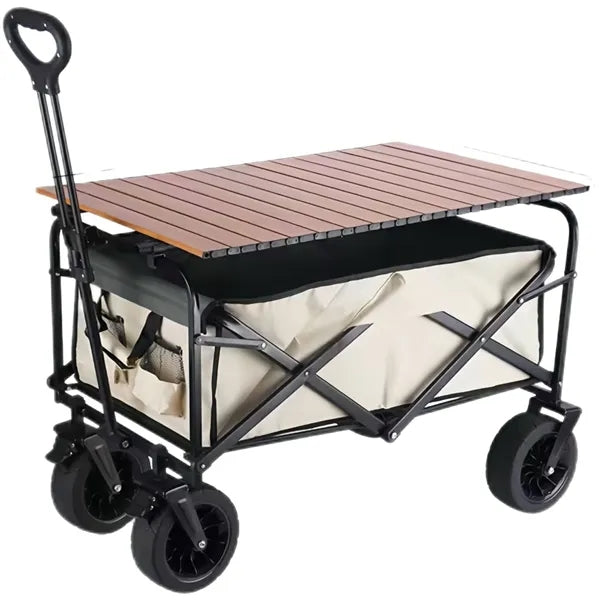 Collapsible Outdoor Folding Utility Cart Wagon With Wheels