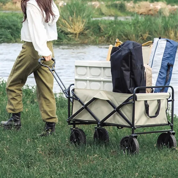 Collapsible Outdoor Folding Utility Cart Wagon With Wheels