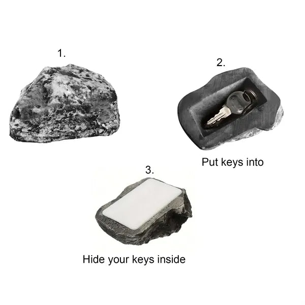 Fake Rock Box Hide Spare Key