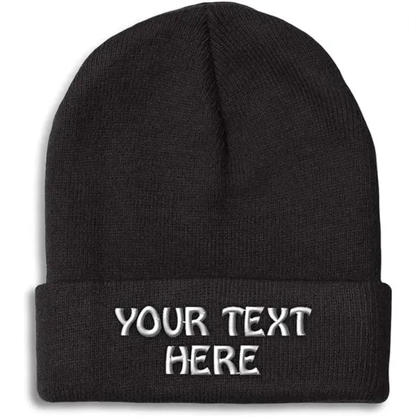 Knit Acrylic Soft Cuffed Ribbed Beanie