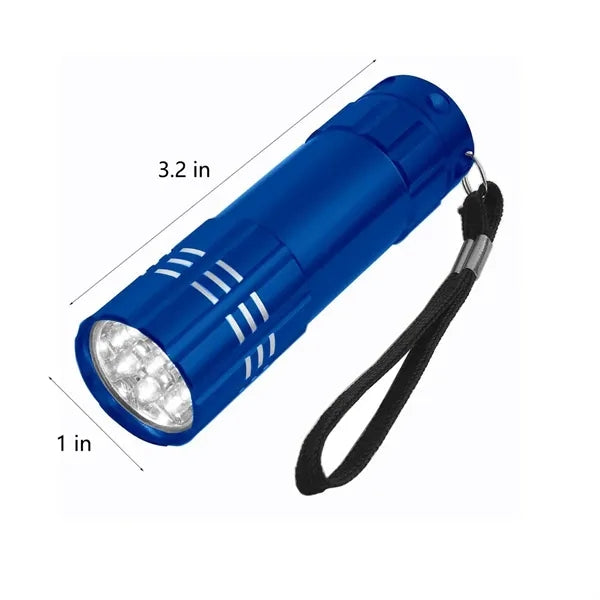 Aluminum Led Flashlight With Strap