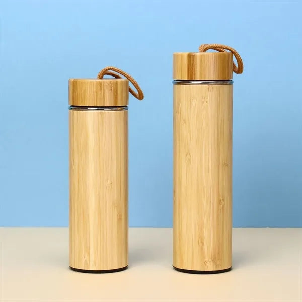 12oz Eco Friendly Bamboo Water Bottle