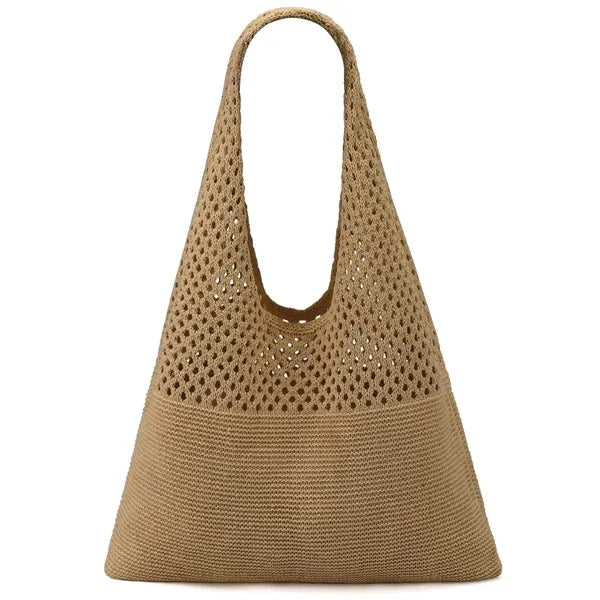 Crochet Mesh Beach Tote Bag