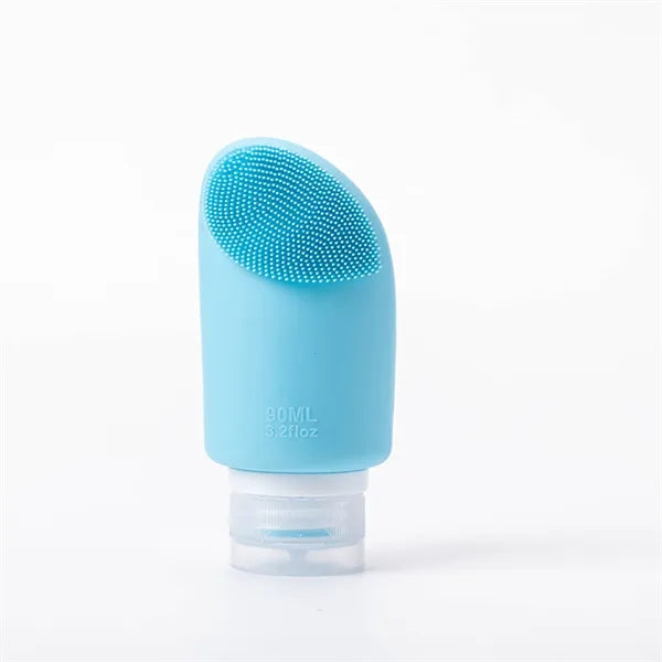 Toiletries Silicone Travel Bottles Container with Brush