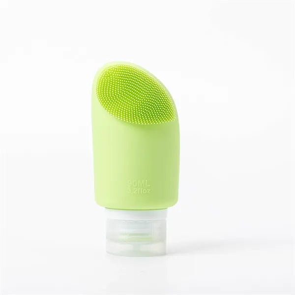 Toiletries Silicone Travel Bottles Container with Brush