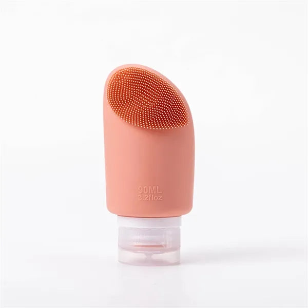 Toiletries Silicone Travel Bottles Container with Brush