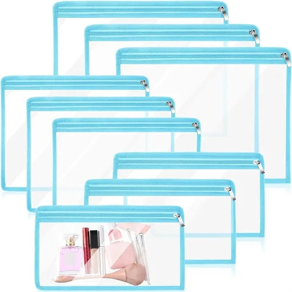 Clear Zipper Travel Bag Pencil Pouches