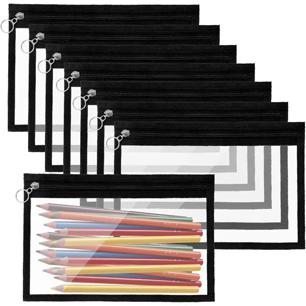 Clear Zipper Travel Bag Pencil Pouches