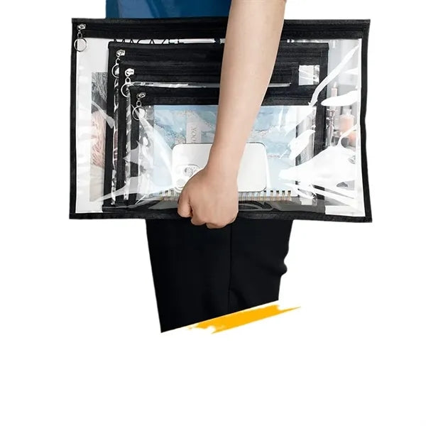 Clear Zipper Travel Bag Pencil Pouches