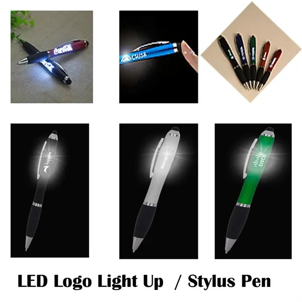 Logo Light UP Stylus Ball Pen