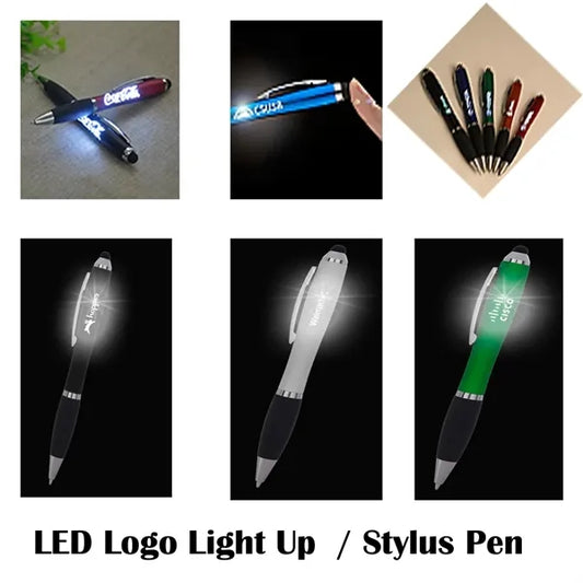 Logo Light UP Stylus Ball Pen