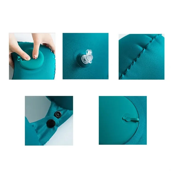 Inflatable U-Shape Pillow Outdoor Camping Traveling Pillows