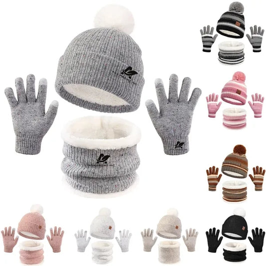 Kids Hat Scarf Glove Set