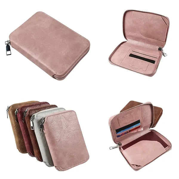 Zipper passport bag