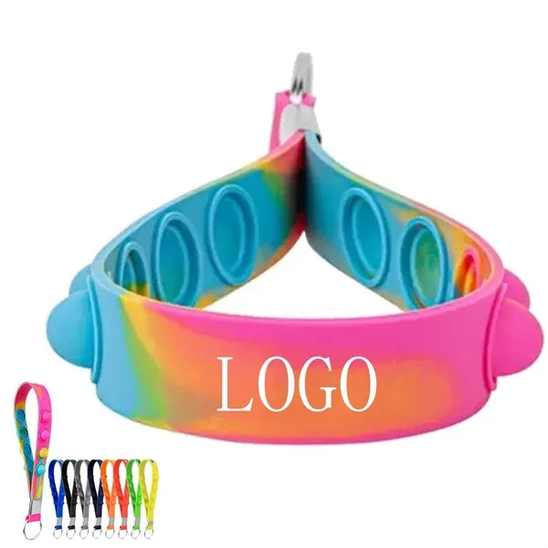 Fidget Pop Bubble Wristband Keychain