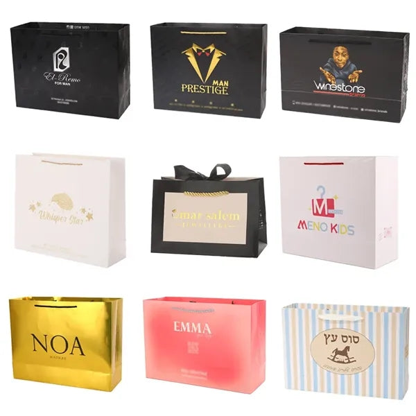 White Card Packing Bags