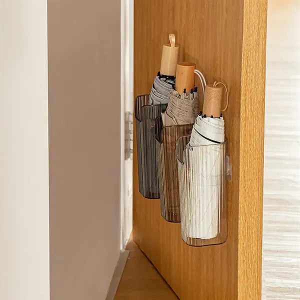 Wall-mounted umbrella storage rack