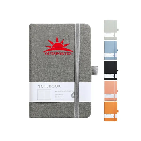A6 Portable Elastic Strip Notebook W/ Pen Holder
