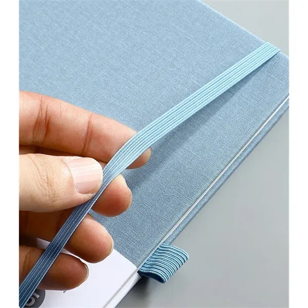 A6 Portable Elastic Strip Notebook W/ Pen Holder