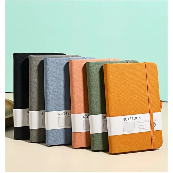 A6 Portable Elastic Strip Notebook W/ Pen Holder