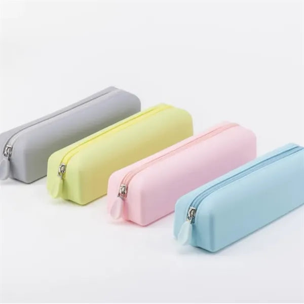 Silicone Pen Pencil Bag with Zipper