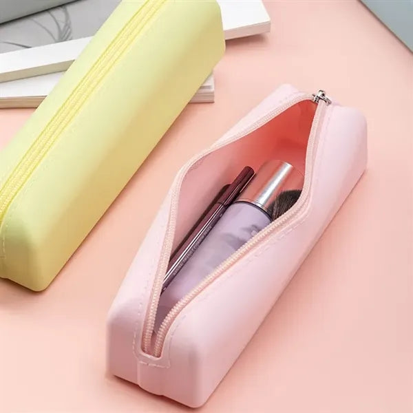 Silicone Pen Pencil Bag with Zipper