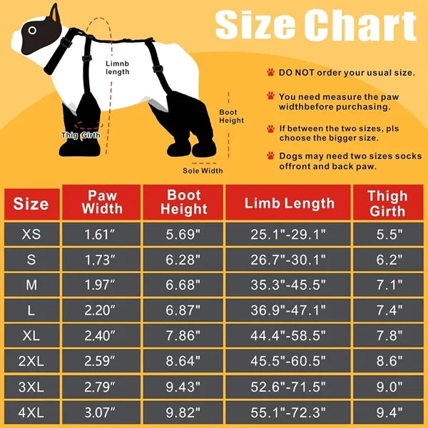 Dog Suspender Boots