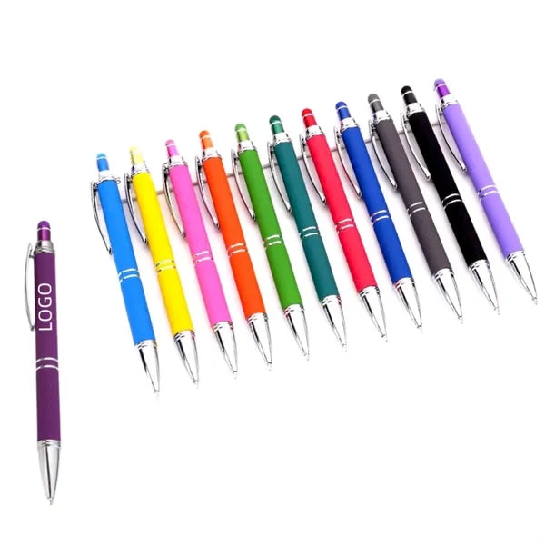 Soft Touch Metal Press Ballpoint Pen