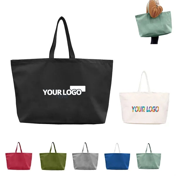 Large 100% Cotton Commercial Canvas Tote