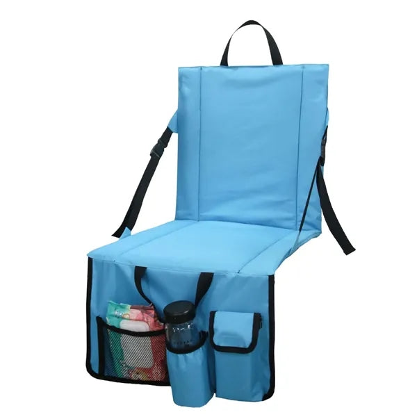 Foldable Stadium Cushion With Mesh Pocket