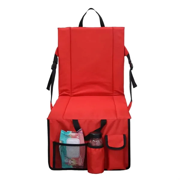 Foldable Stadium Cushion With Mesh Pocket