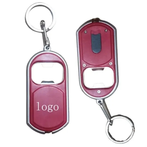 Bottle Opener Key Chain with LED Light