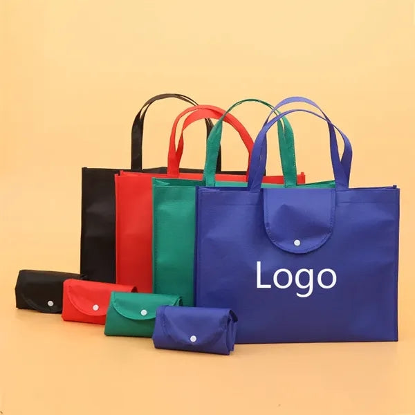 Collapsible Non-woven Tote Bag Grocery Shopping Handbag