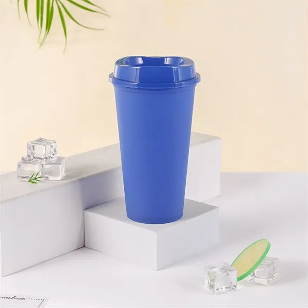 16 oz Coffee Cups with Lids Plastic Drink Tumbler