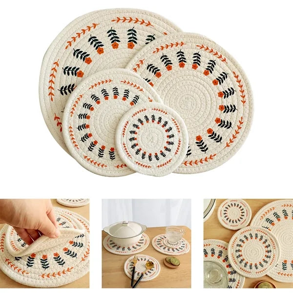 Cotton Rope Printed Table mat